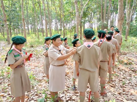 ภาพกิจกรรมการการเดินทางไกล ลูกเสือ-เนตรนารี สามัญรุ่นใหญ่ และลูก