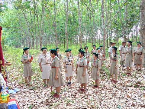 ภาพกิจกรรมการการเดินทางไกล ลูกเสือ-เนตรนารี สามัญรุ่นใหญ่ และลูก