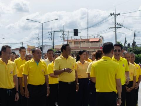 ทีมบริหาร ร่วมกิจกรรมเดิน วิ่ง ปั่นธงตราสัญลักษณ์งานเฉลิมพระเกีย